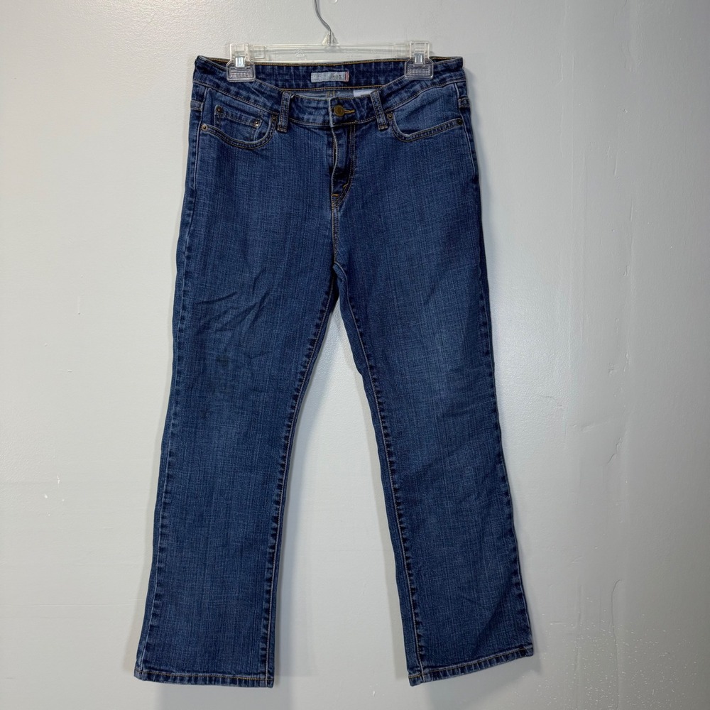 Levis 505 Straight Leg Jeans Womens 10S Medium Wash Blue Denim